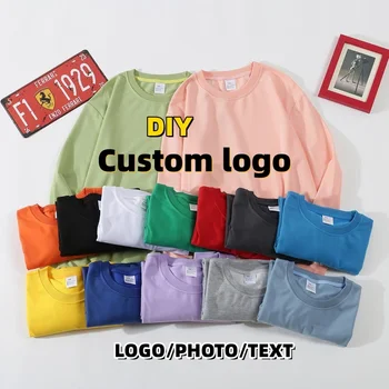 Felpa in cotone 65% Logo personalizzato Sprint Autunno Pullover a maniche lunghe Uomo Donna Maglione con cappuccio sportivo tinta unita di marca 1