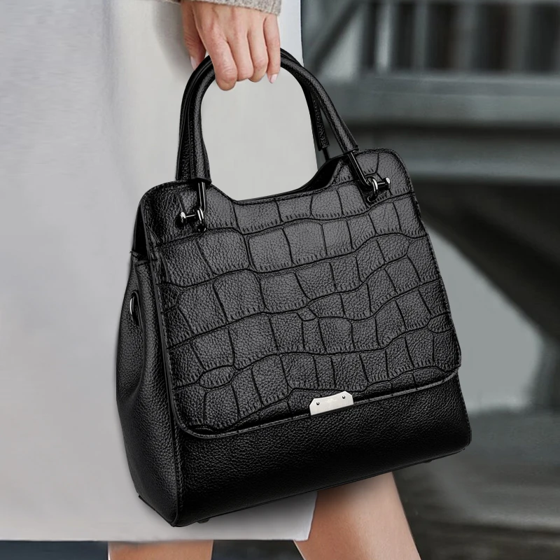 Sac Fourre-tout Bandoulière Femme Grand Format – Style Rétro – Idéal Travail & Voyage