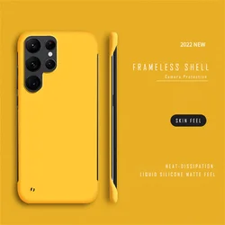 Ultra Thin Frameless Slim Hard PC Phone Case for Galaxy S10 (Yellow)