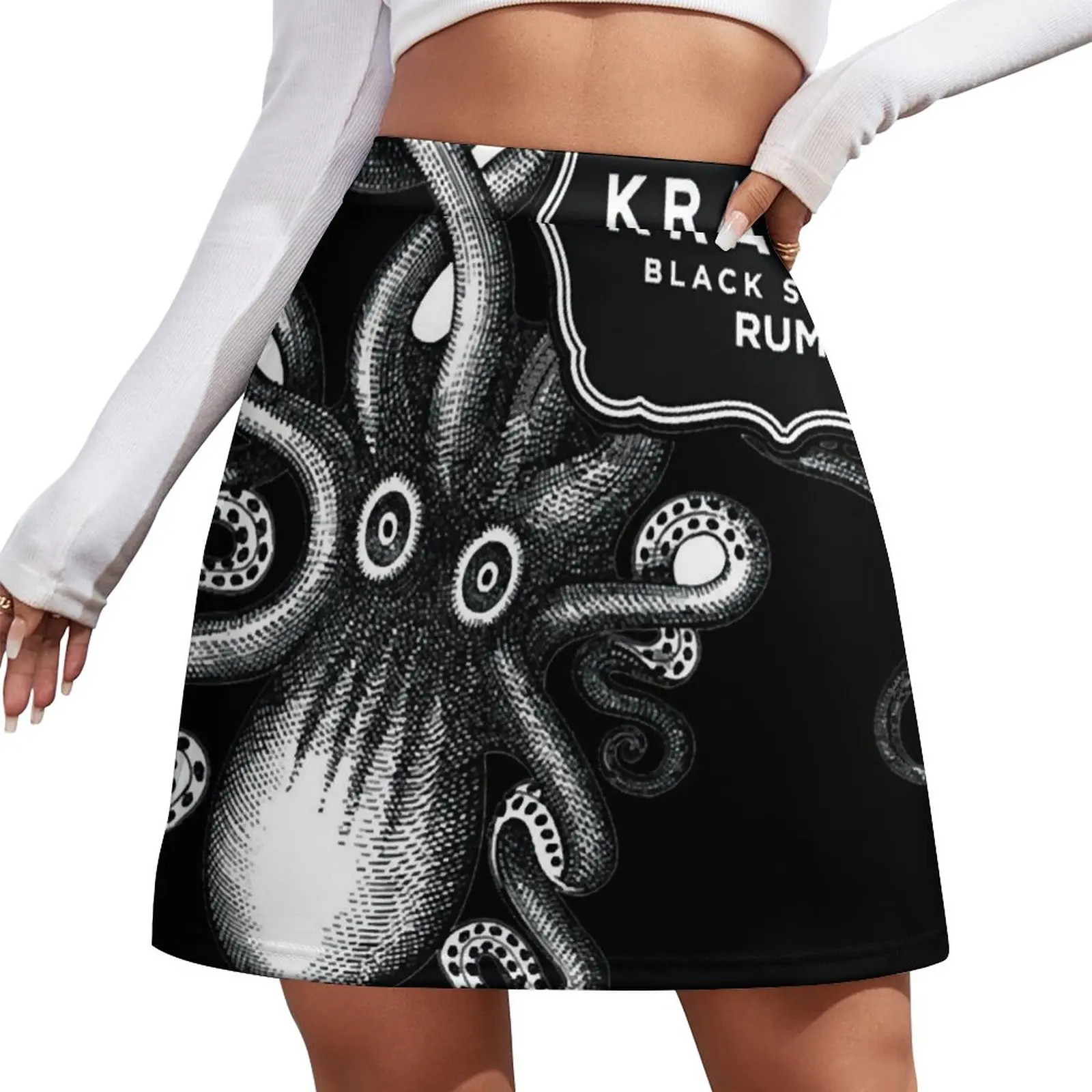 Kraken Rum Minigonna Gonna Estiva Abbigliamento Donna Minigonne