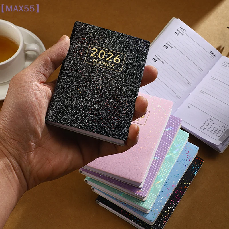 【MAX-55】2026 A7 아젠다북 포켓 달력 일기장 위클리 플래너 약속장 학교..