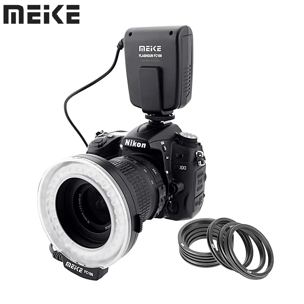 Meike FC-100 FC100 Macro Ring Flash/Light MK FC 100 for Canon EOS 650D 600D 60D 7D 550D 1100D T5i T4i T3i T3