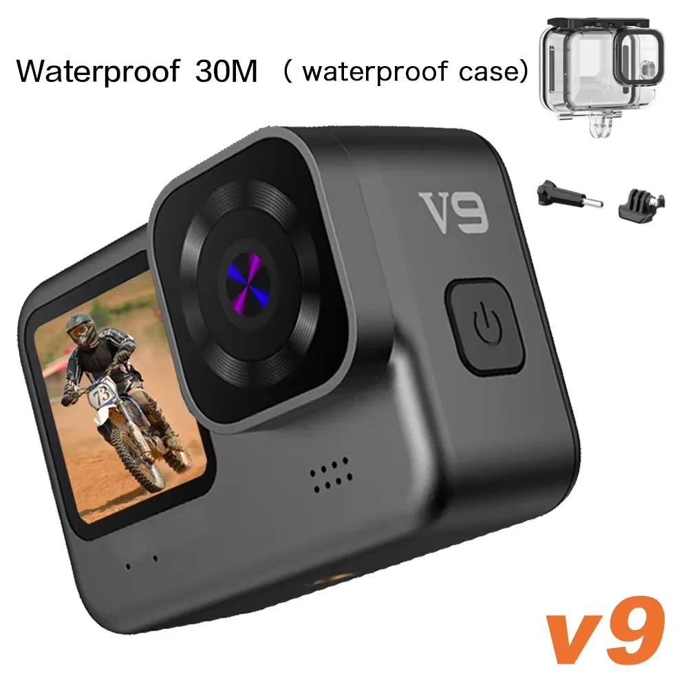 thumbnail image 1 of Cámara de acción CERASTES 5K 4K 60FPS WiFi Pantalla dual antivibración 170 ° Cámara deportiva impermeable gran angular de 10 m con control remoto, 1 of 4