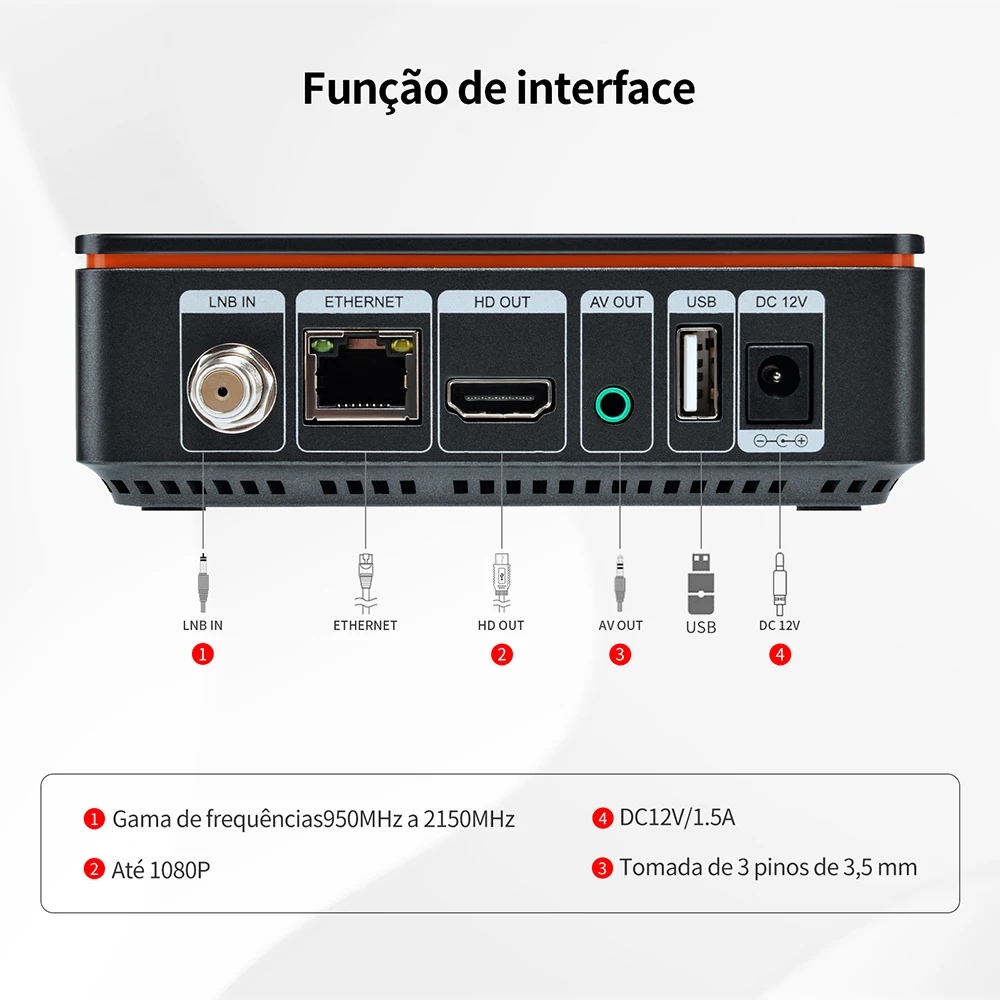 GTMEDIA V9 Prime Lacam satellite receiver, DVB-S/S2/S2X, VCM