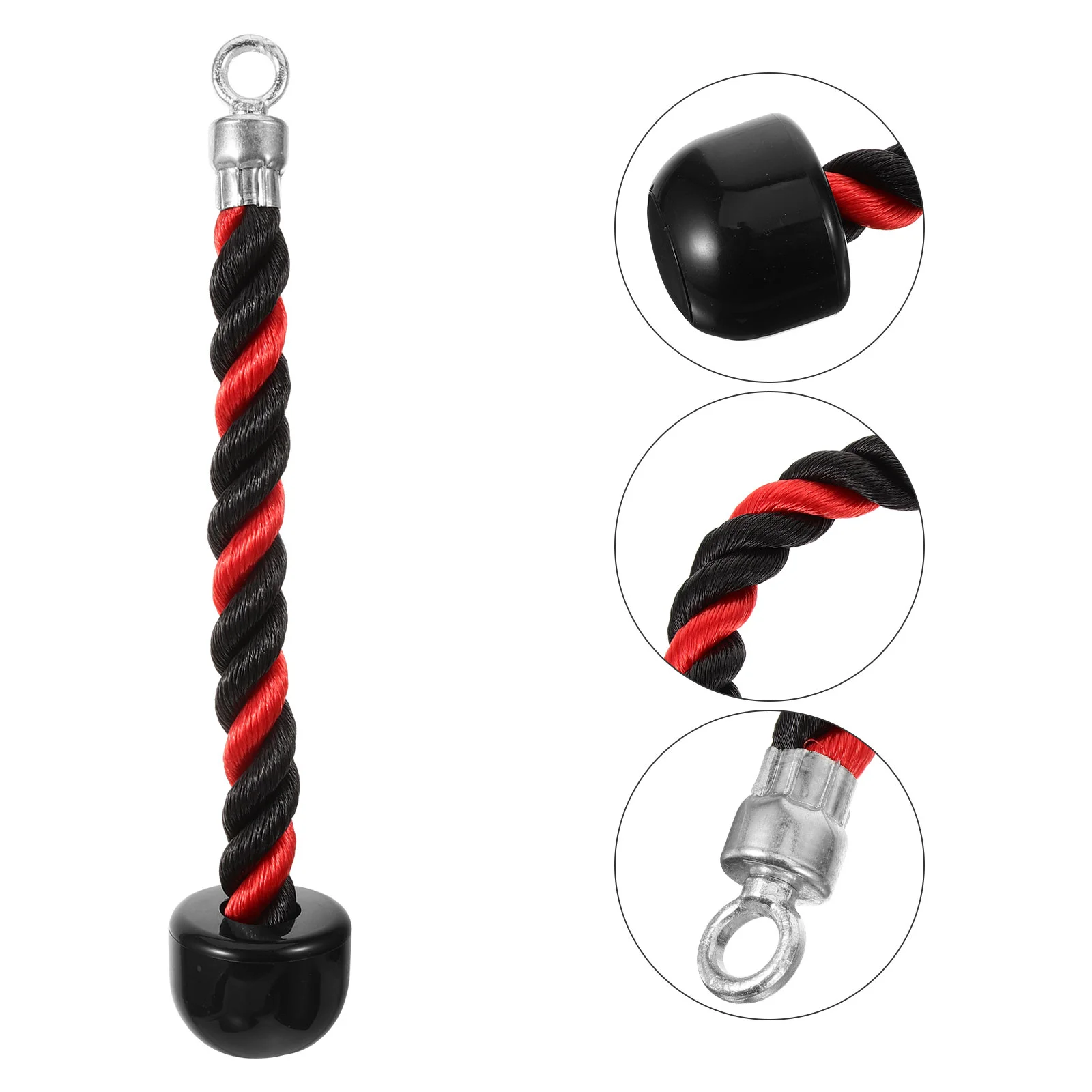 

Puller Cable Attachments Gym Fitness Training Rope Handle Tricep Grip Triceps Nylon Heavy Duty Biceps Training Rope Fitness