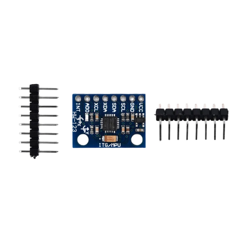 Gyro 3 Axis Módulo Analógico para Arduino, Sensores Gyro, 3 Axis Accelerometer, Pins, 3-5V DC, GY-521, MPU-6050