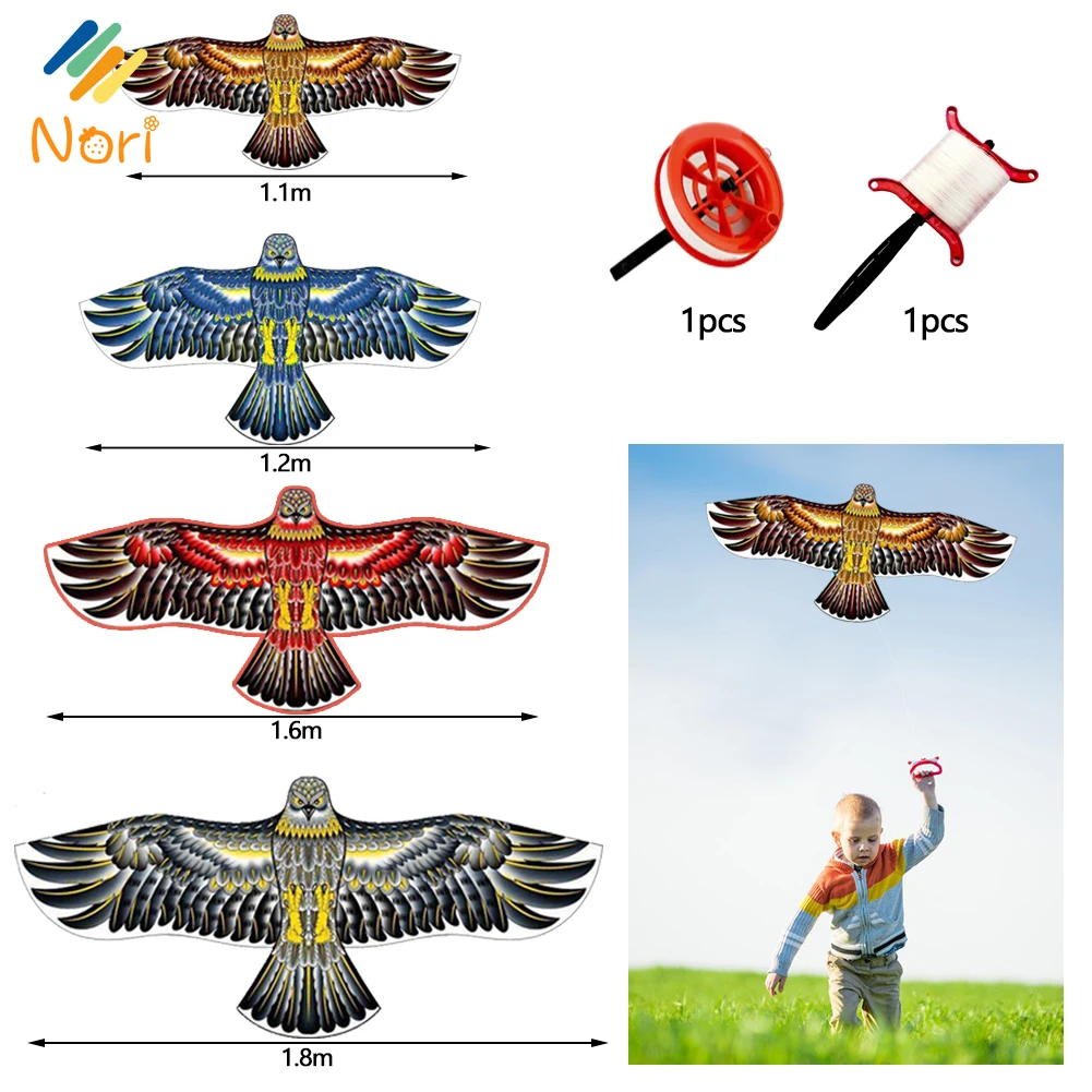 Eagle Kite Nori 1.2m/1.6m/1.8m Parrot Swallow Outdoor Sports Family Game
