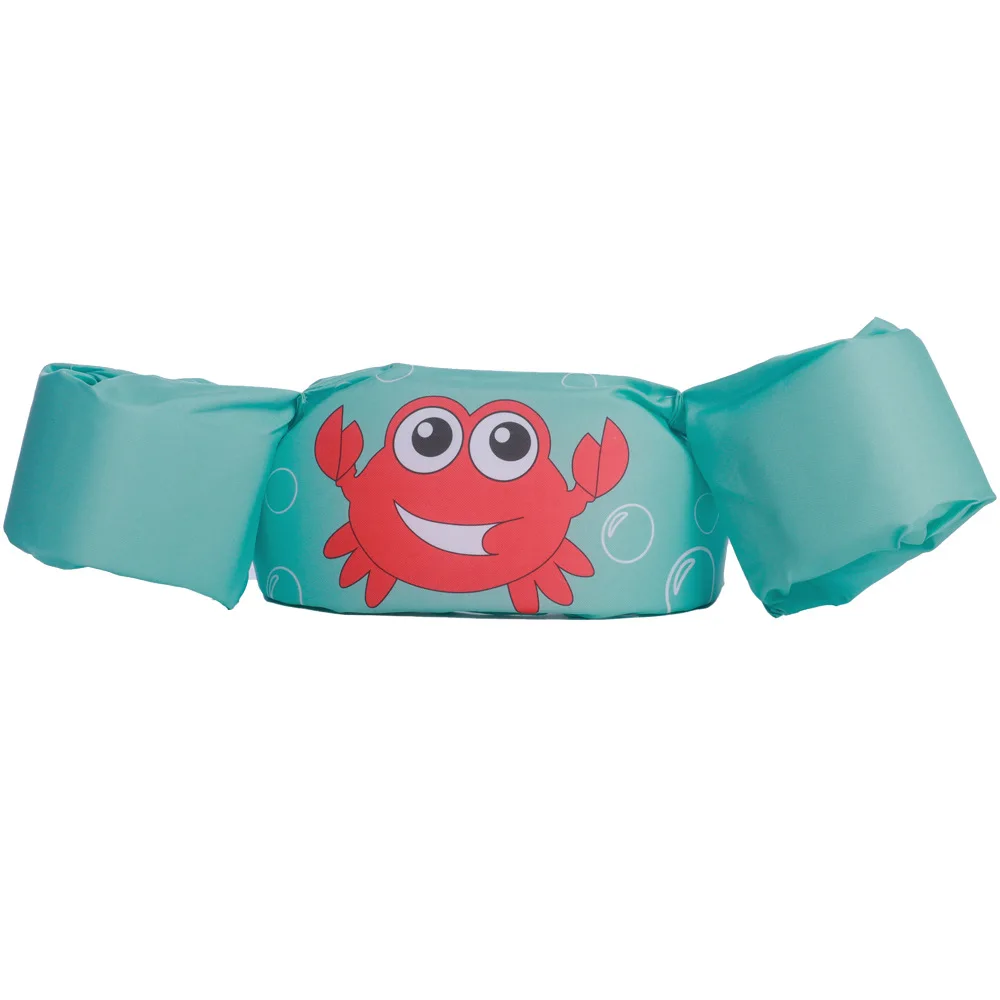 Cartoon Baby Swim Float with Arm Sleeves - Adjustable Foam Safety Life Jacket