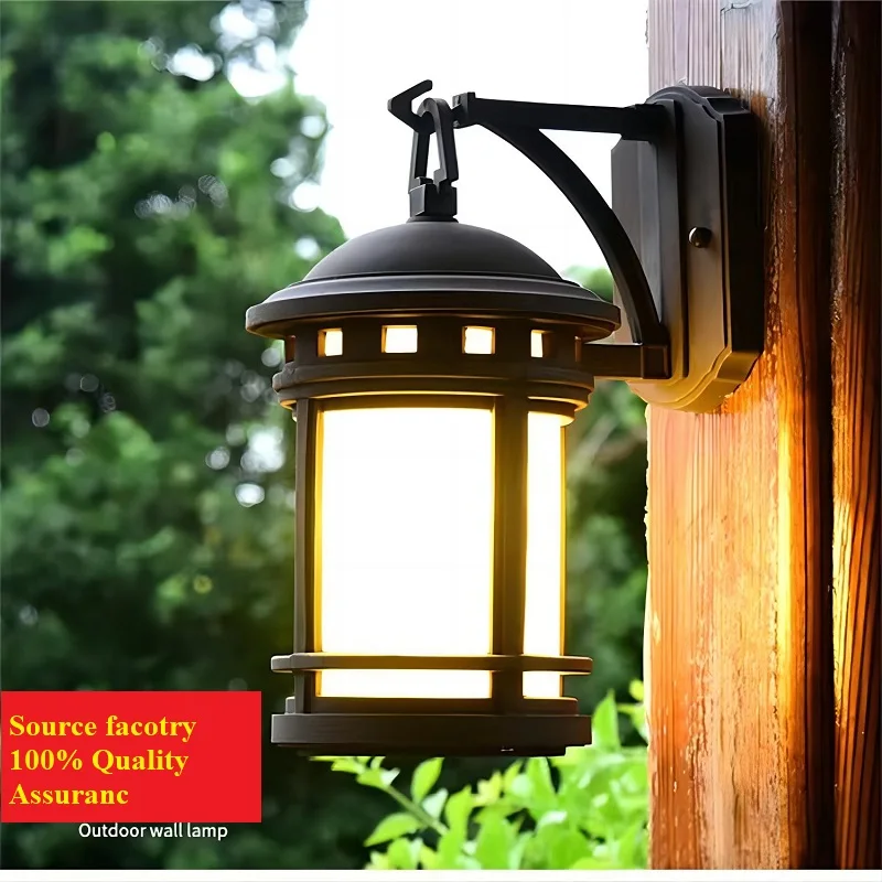 Retro Wall Light Outdoor Waterproof Courtyard Light Garden Villa Gate