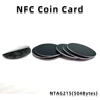 Black Ntag 215 Tags NFC Phone Available RFID Stickers Adhesive Label NFC Ntag215 Self-adhesive Tag 13.56MHz ISO14443A Sticker 2