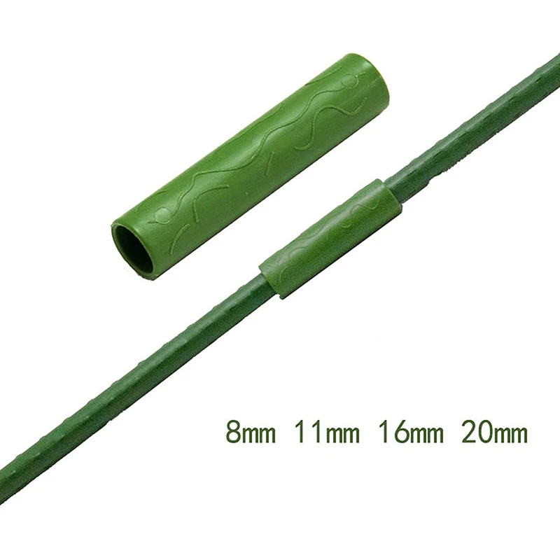 Description Picture 3 of item10/20/50pcs Plant Support Connectors Vines Climbing Plant Connecting Pipes 8/11/16/20mm Garden Stakes Grafting Stick Connectors