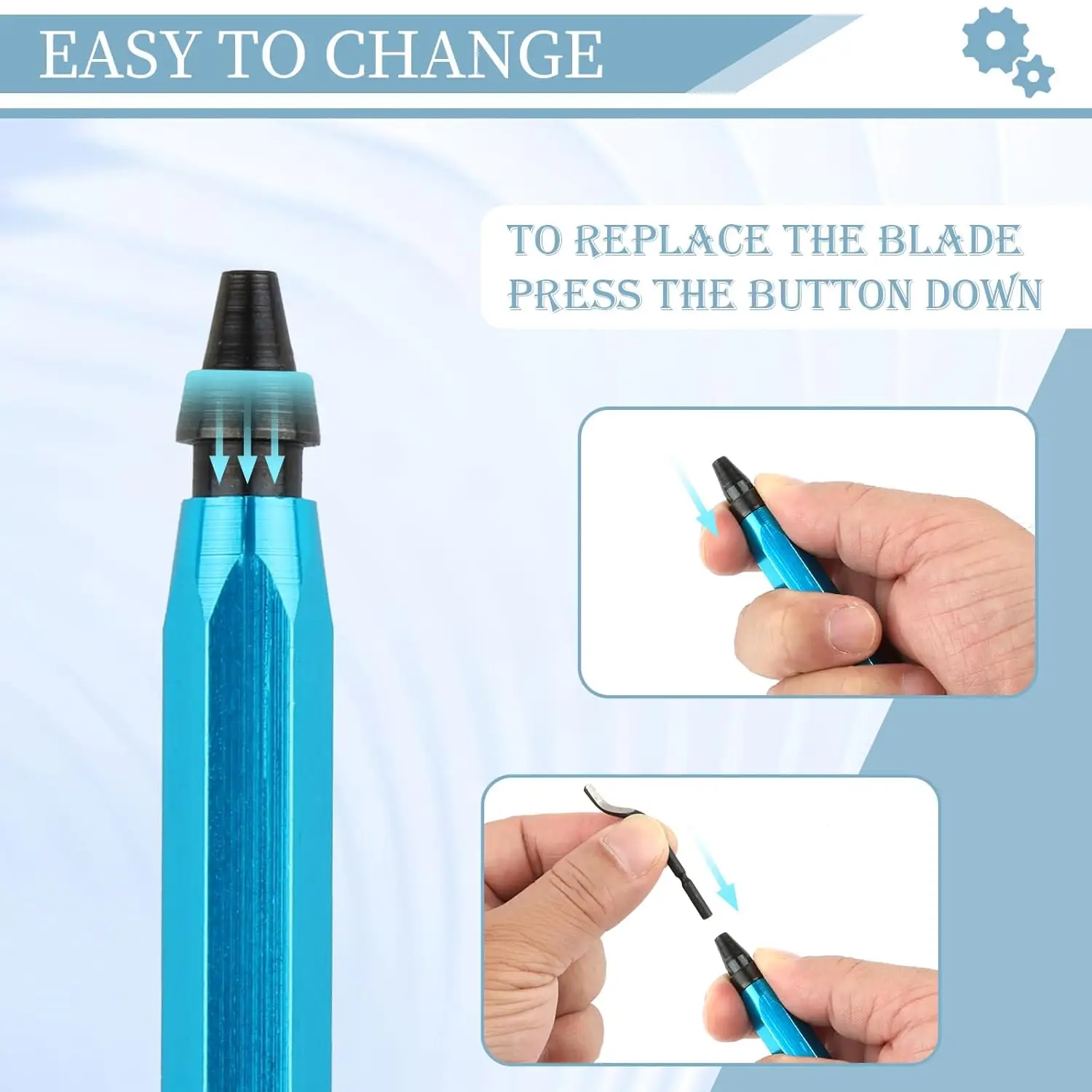 Deburring Tool with 12 High Speed Steel Blades, Deburring Tool 3D Printing, Deburring Tool for Metal,Plastic, 3D Printed Edges - 5