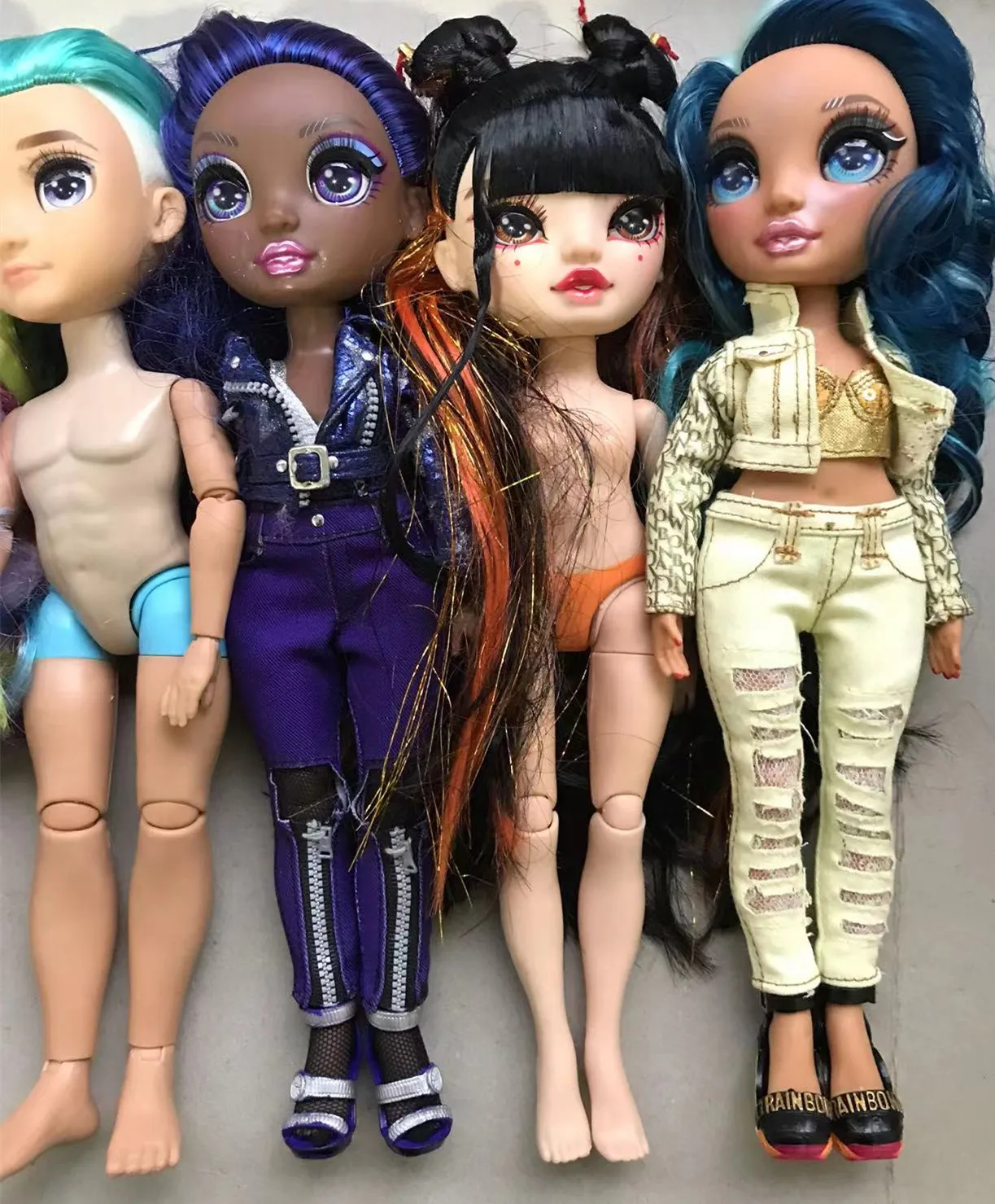 Original Rainbow Doll Toy Figures 1/6 Doll Body White Brown Spark Eye Con Real Eyelashes Dolls Toy Boys Girls Gift Toy Figure