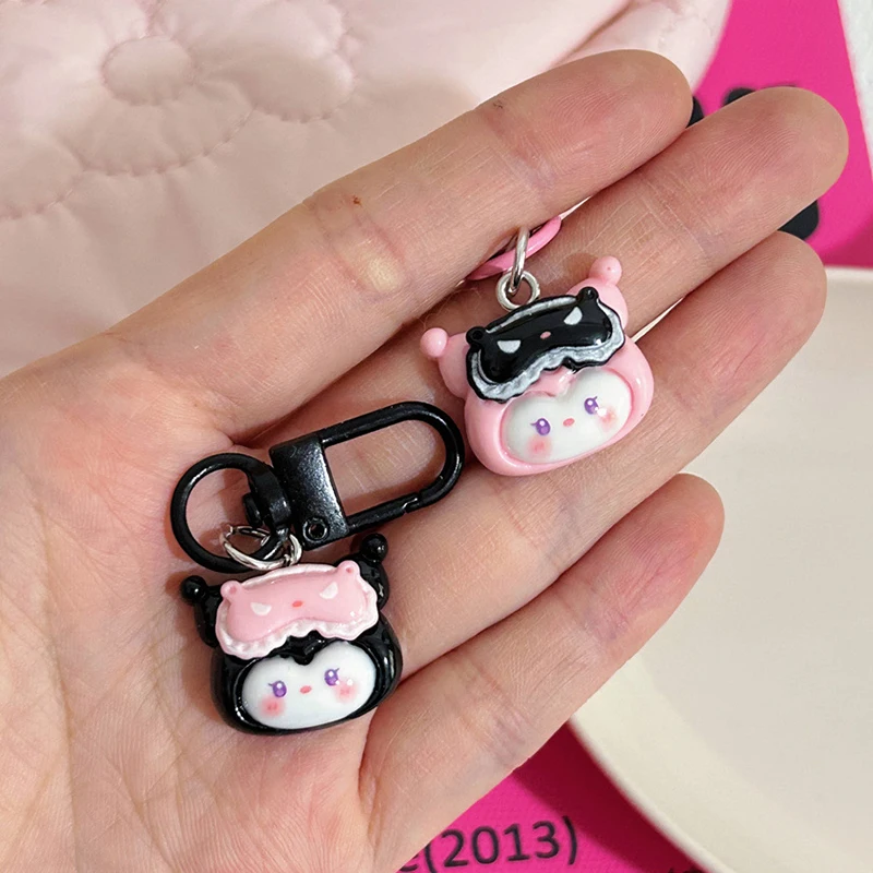 

Милый мультяшный брелок-маска Sanrio для женщин и девушек, милый модный брелок для ключей, ремешок для телефона, подвеска для сумки, декоративные аксессуары