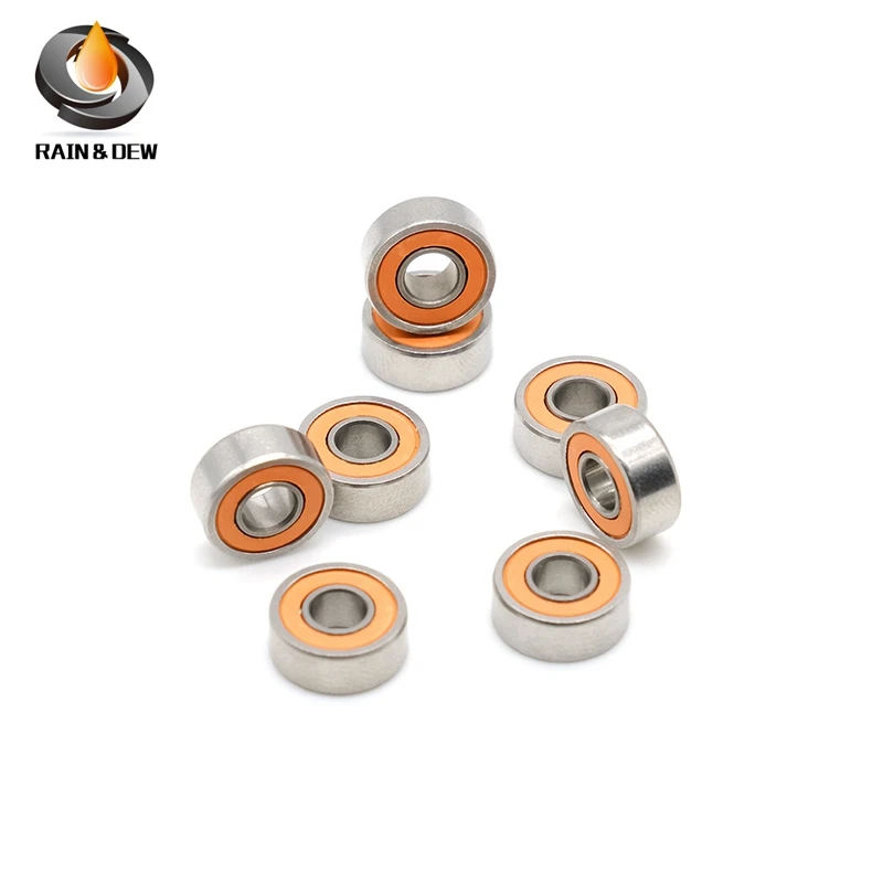 Stainless Steel Hybrid Ceramic Ball Bearing SMR104RS CB 4x10x4 mm ABEC-7 1PCS Brings MR104 SMR104 RS 2RS