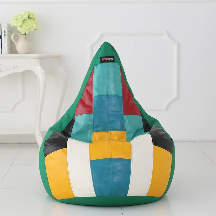 Outdoor furniture waterproof PU leather leisure bean bag lazy sofa soft EPS filling comfortable gaming bean bag