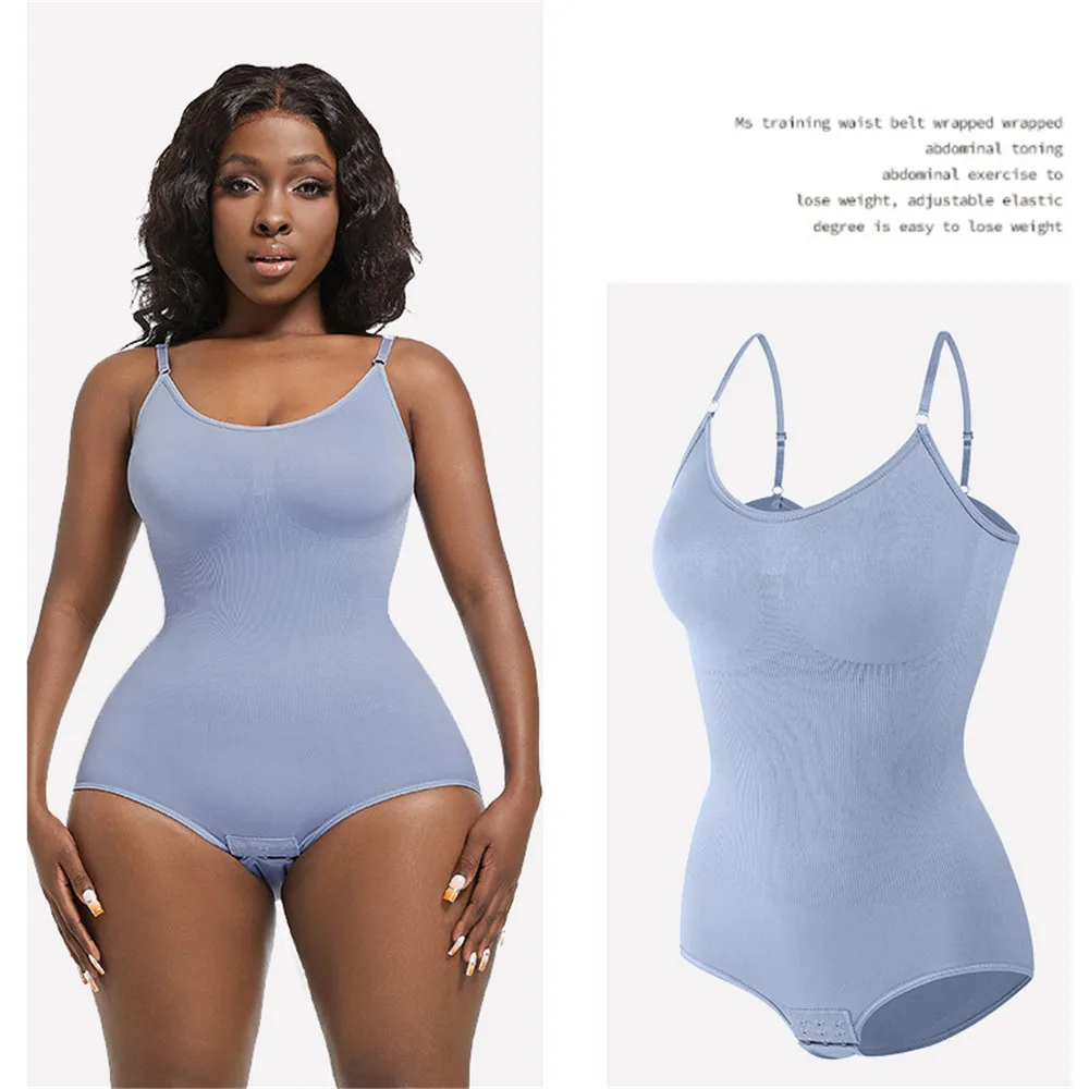 One-piece corset seamless tummy-tuck shaping, large-size corset gathered on top, waist-tuck corset underwear after delivery.