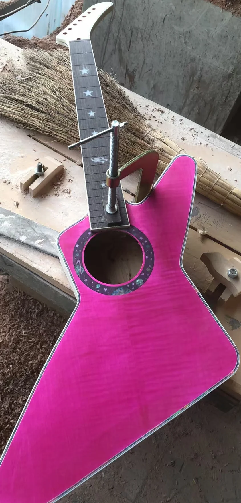 7 String Guitar With EQ Support Color Choose 6cm Body thickness