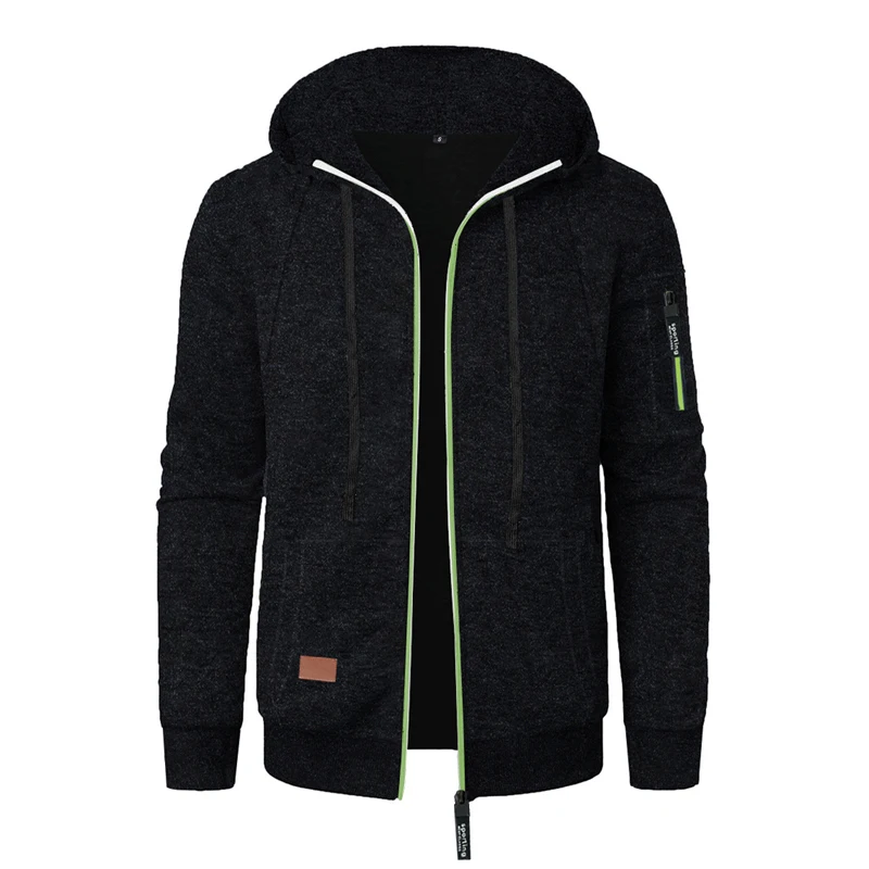 Animal Game Outdoor Men's Workout  Athletic  Hoodies Zipper Jacket Coat Solid Sweatshirts Sport Outerwear Lightweight Work Coats