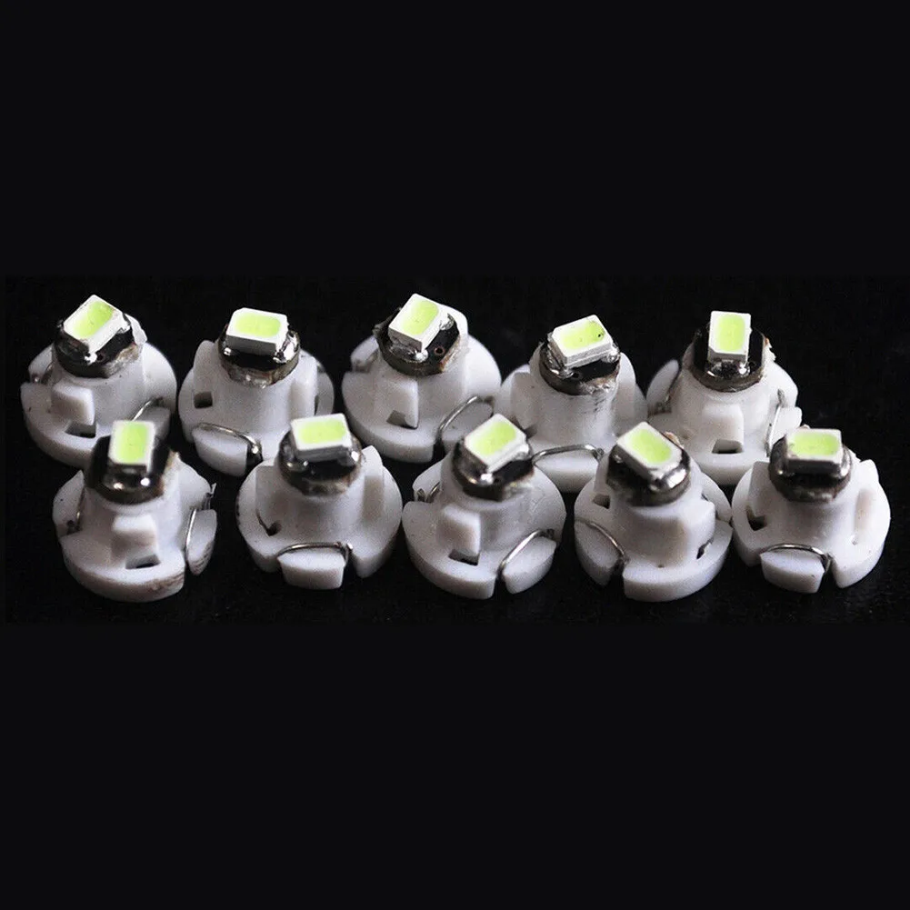 

10pcs Ice Blue T4.2 Car Auto Interior Instrument Light Bulbs Dashboard Lamps Neo Wedge Climate Gauges Car Instrument Lights