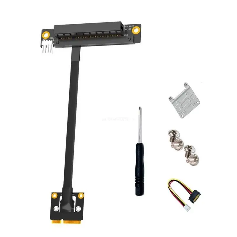 

Miniature PCIe to 1X 4X 8X 16X Wireless Networking Card Sound Card Connection Miniature PCIE to PCIE Extension Cable Dropship