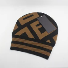 

Autumn and winter trend letters knitted toe for men and women outdoor running hip-hop warm hat