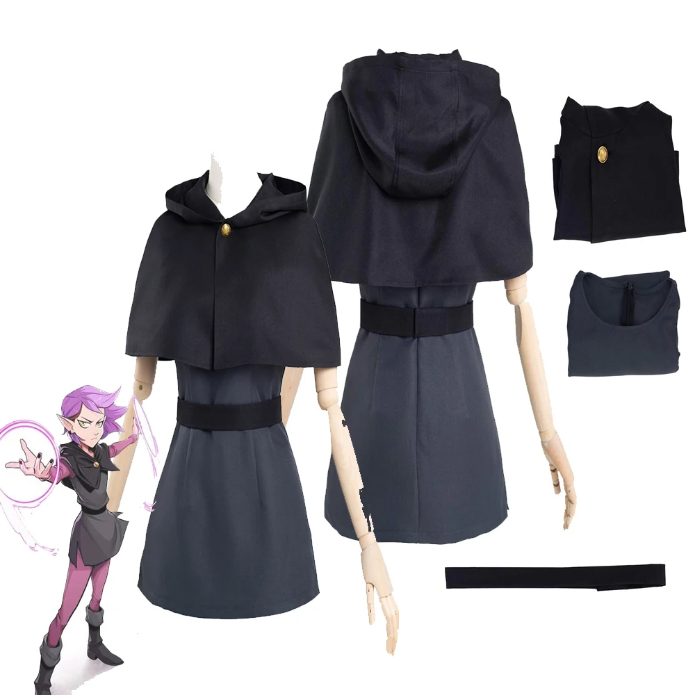 

Anime The Owl Cos House Luz Noceda Cosplay Costume Cape Dress Outfits Fantasia Girls Halloween Carnival Party Disguise Suit
