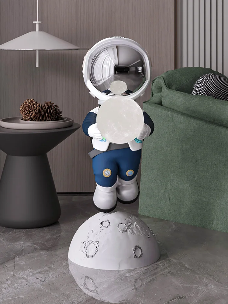 80cm High Large Astronaut Astronaut Floor-standing Ornament, Living Room Soft Furnishing, TV Cabinet and Sofa Decoration 3
