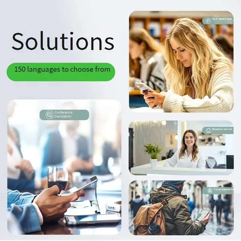 LAIPIC InnAIO intelligent translation machine, supports real-time translation of 150 languages, Panda dual color