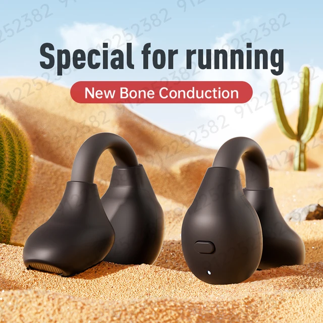 Ambie-Auriculares inalámbricos con Bluetooth, cascos TWS deportivos de  conducción ósea, con sonido 1:1 - AliExpress