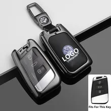

New Alloy Remote Key Case Cover For Volkswagen VW Magotan Passat B8 Golf For Skoda Kodiaq Superb A7 For Seat Car Accessories