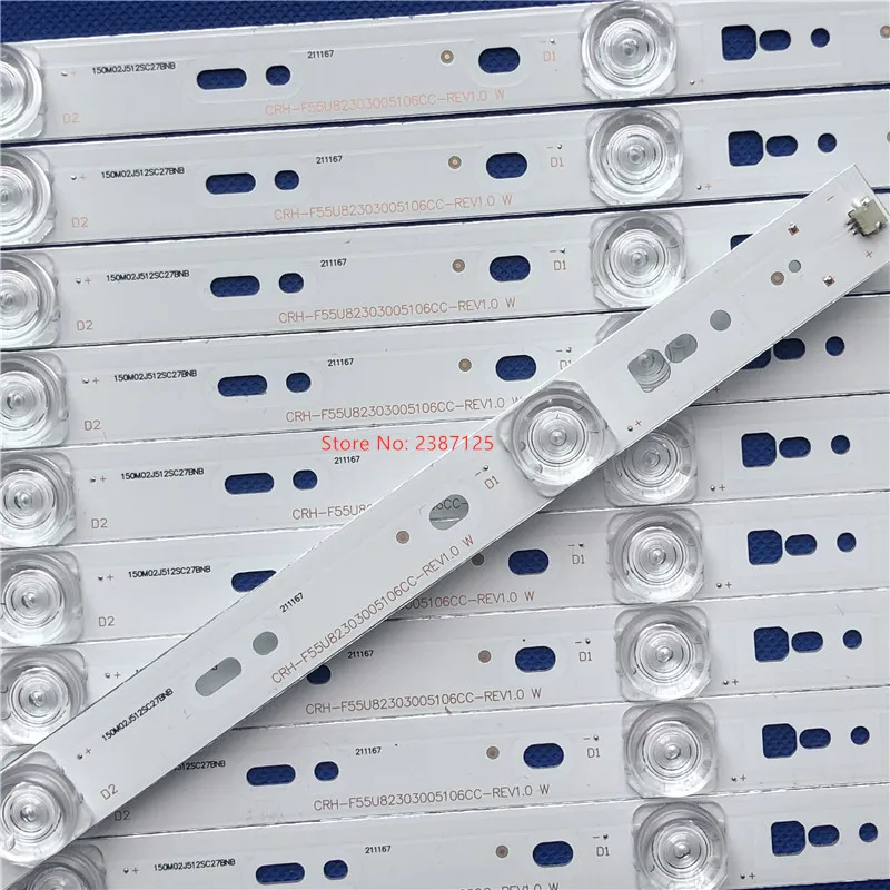 LED 백라이트 스트립, CRH-F55U82303005106CC-REV1.0 55K90 LS55AL88K20 LS55AL88K51A3 LS55AL88Z72 LS55AL88K81 LE55U6600UAX, 10 