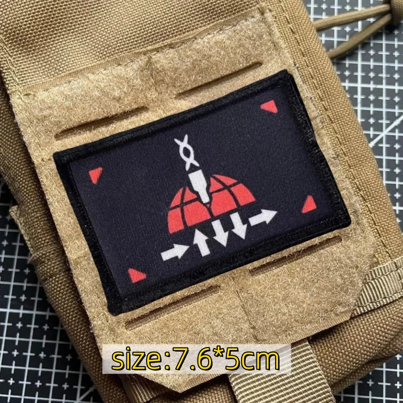 Tactical Patch Helldivers 2 Skull Embroidery Hook&Loop Emblem Military We Dive Together May 6th Morale Badge Backpack Stickers