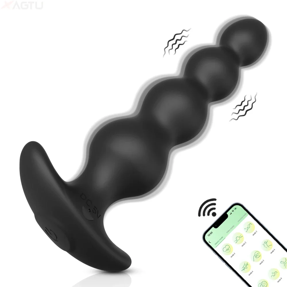 APP Bluetooth anal vibrator prostate massager wireless remote butt plug vibrating adult sex toys for men women male gay