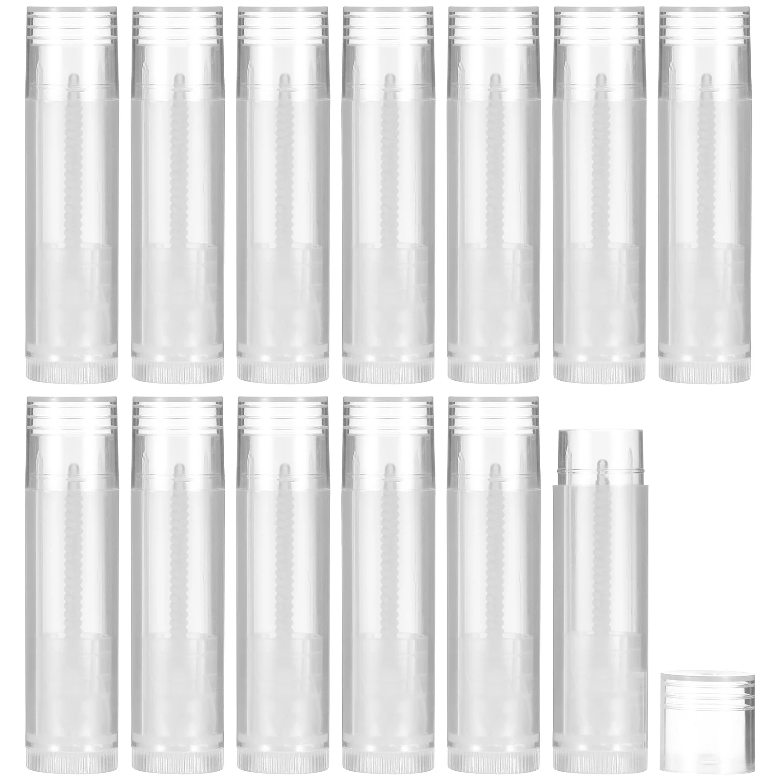 

50pcs Empty Lip Balm Tubes Containers Refillable Lipstick Bottles for Crafting DIY