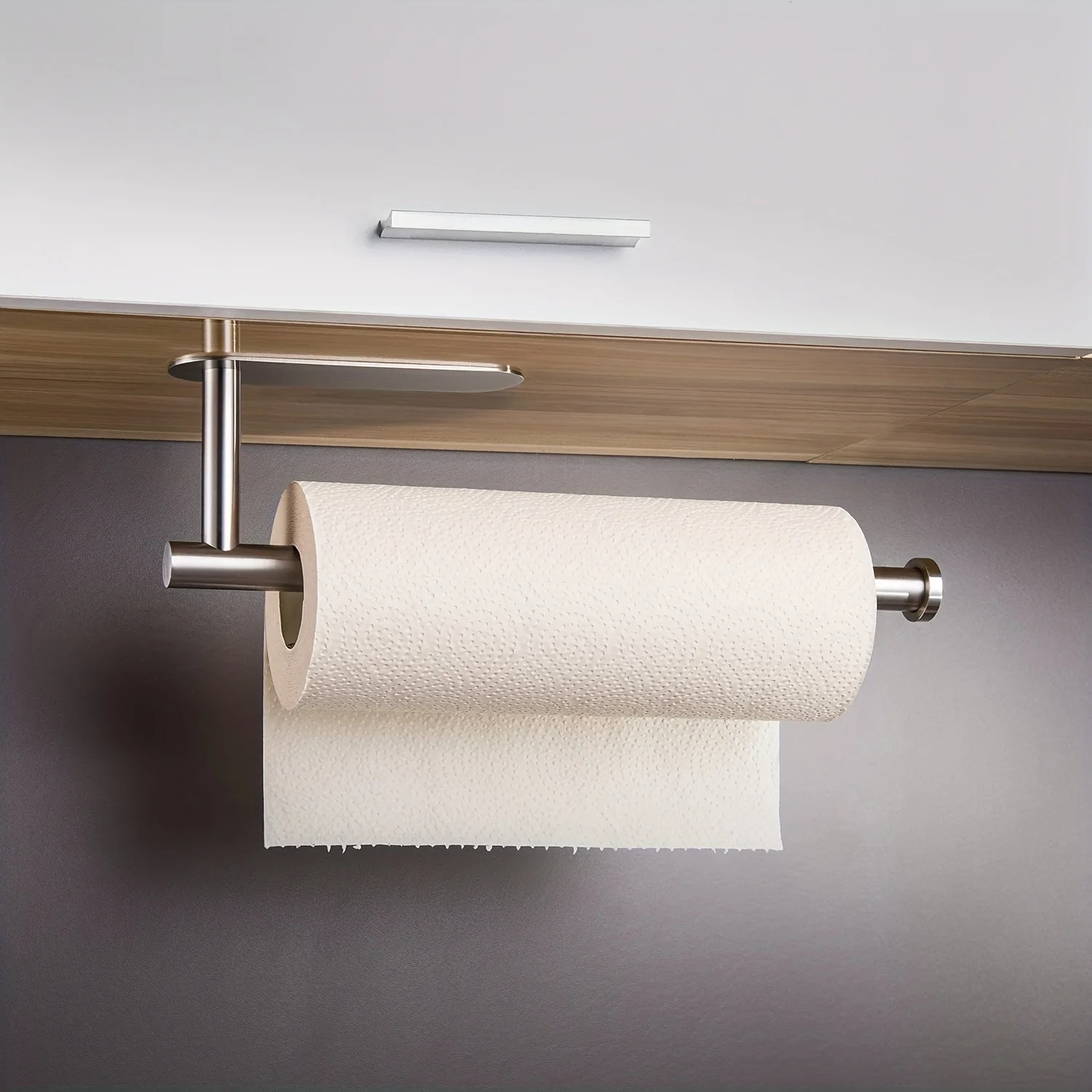 Large Paper Towel Holder,13inch Towel Under Cabinet Paper Holder for Kitchen, Roll Rack for Bathroom Stainless Steel