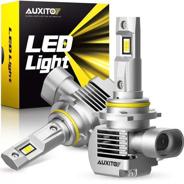Combo 9005 + 9006 Halogen Headlight Bulbs – 100W White Hi/Lo Beam For Brighter Night Driving