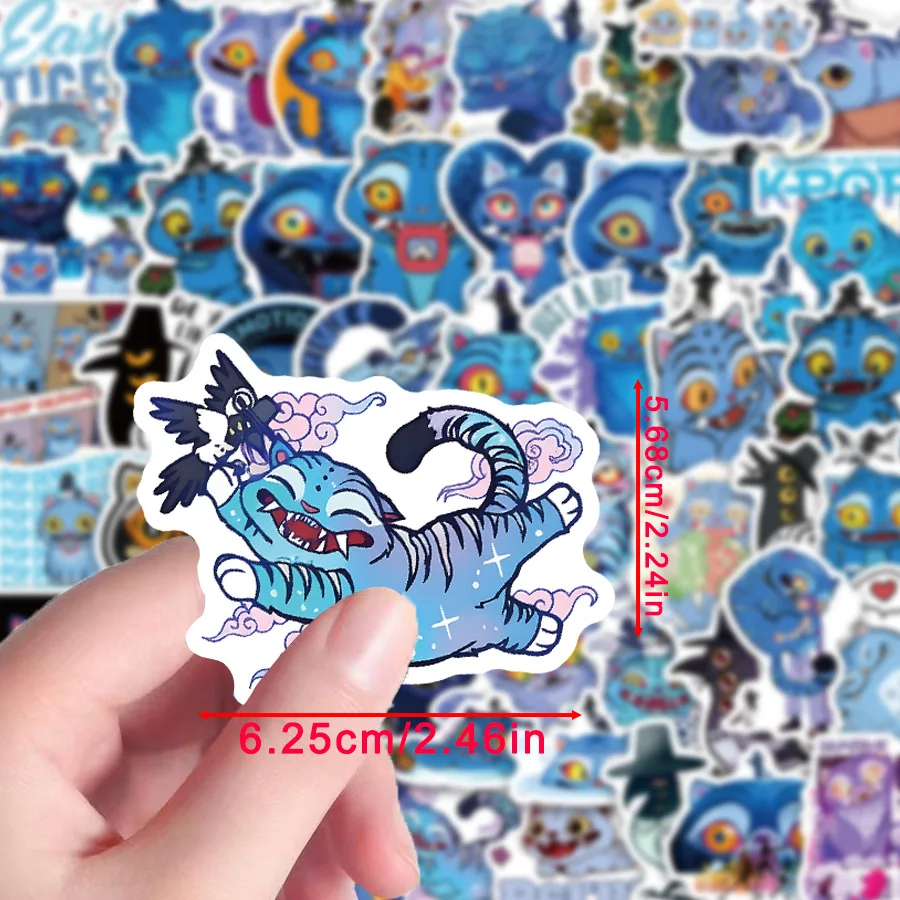 Kpop Demon Hunter Derpy & Tiger Idol Sticker Pack – 56pcs Anime Waterproof Stickers