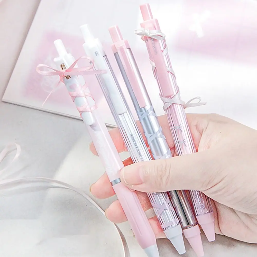 4Pcs/set 0.38mm/0.5mm Gel Pens Set Ballpoint Black Ink Press Gel Pen for Writing Student Supplies Stationery