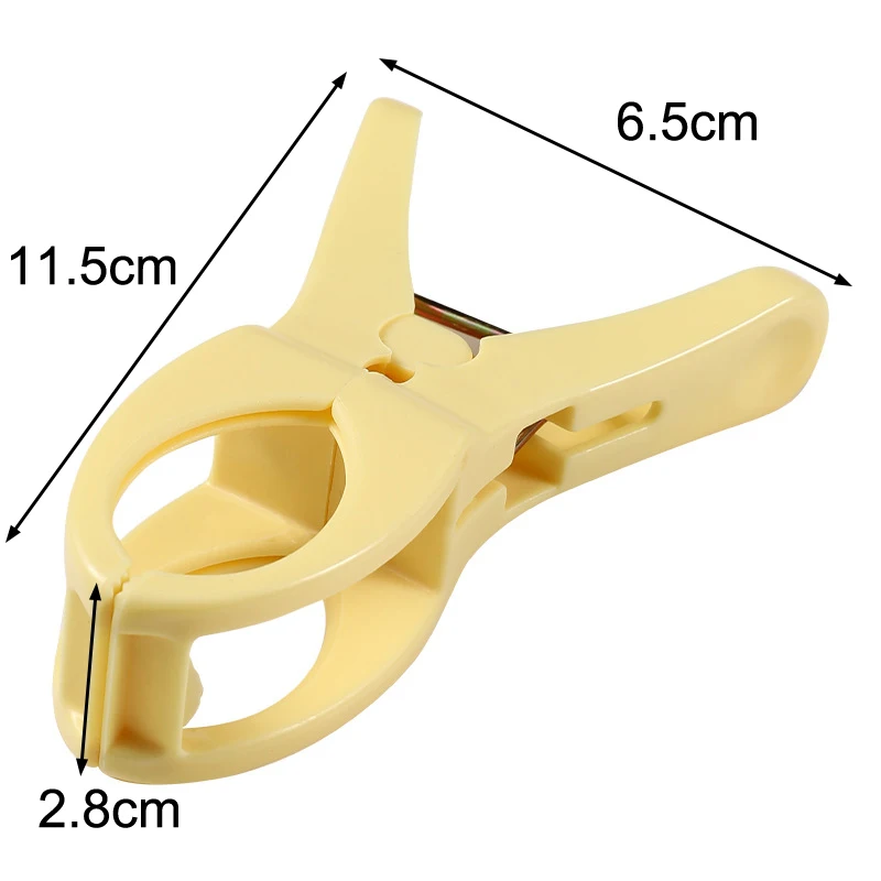 5Pcs 2025 New Solid Color Plastic Towel Clips Laundry Clothes Pegs Clamps Home Hanging Clip Clothespins Bathroom Organization