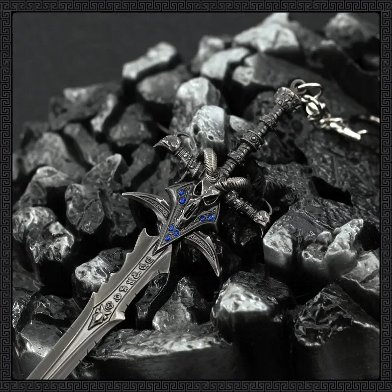 14cm World of Warcraft  Lich King Frostmourne Various Alloy Sword Game Keychain Weapon Katana Model Replica Gift Toy for Kids 6