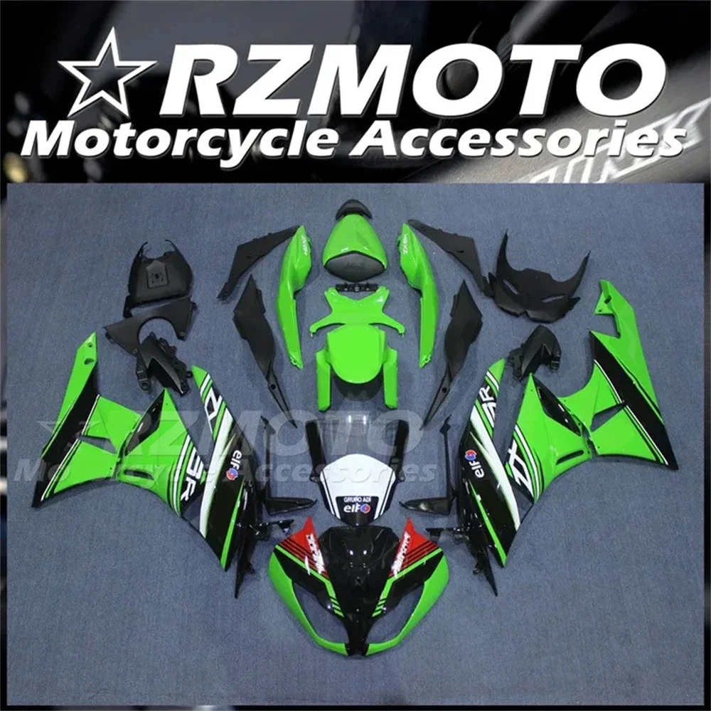 

4 подарка, новый комплект обтекателей из АБС-пластика, подходит для KAWASAKI ZX-6R ZX6R 636 2009 2010 2011 09 10 11 12, кузов черного и зеленого цвета на заказ