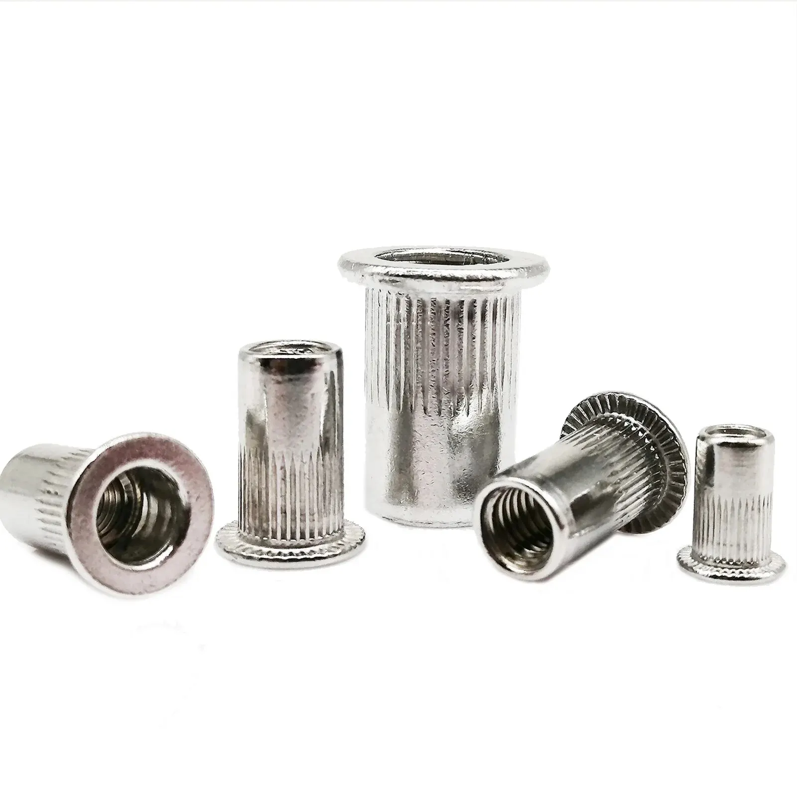 14 PCS Rivet Nut Tool Tip Set - M3 M4 M5 M6 M8 M10 M12 Mandrel & Nose Pieces For Hand Rivet Nut Gun