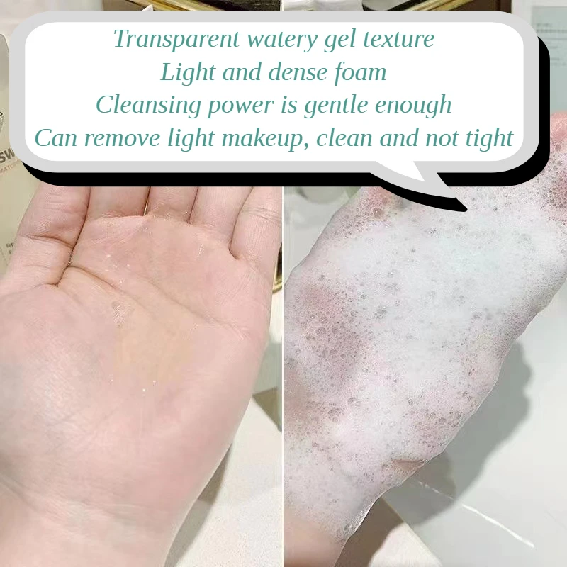 JOYRUQO Amino Acid Soothes Sensitive Skin Mild and Non-irritating Deep Cleans Dirt Shrinks Pores Moisturizing Facial Cleanser 6