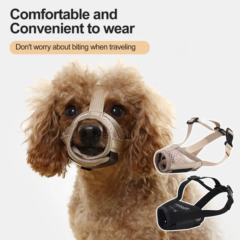 

Easy to Take Off Dog Muzzle Adjustable Breathable Dog Muzzle Widened Fastener Tape Design for Anti-biting Barking Chewing Pet