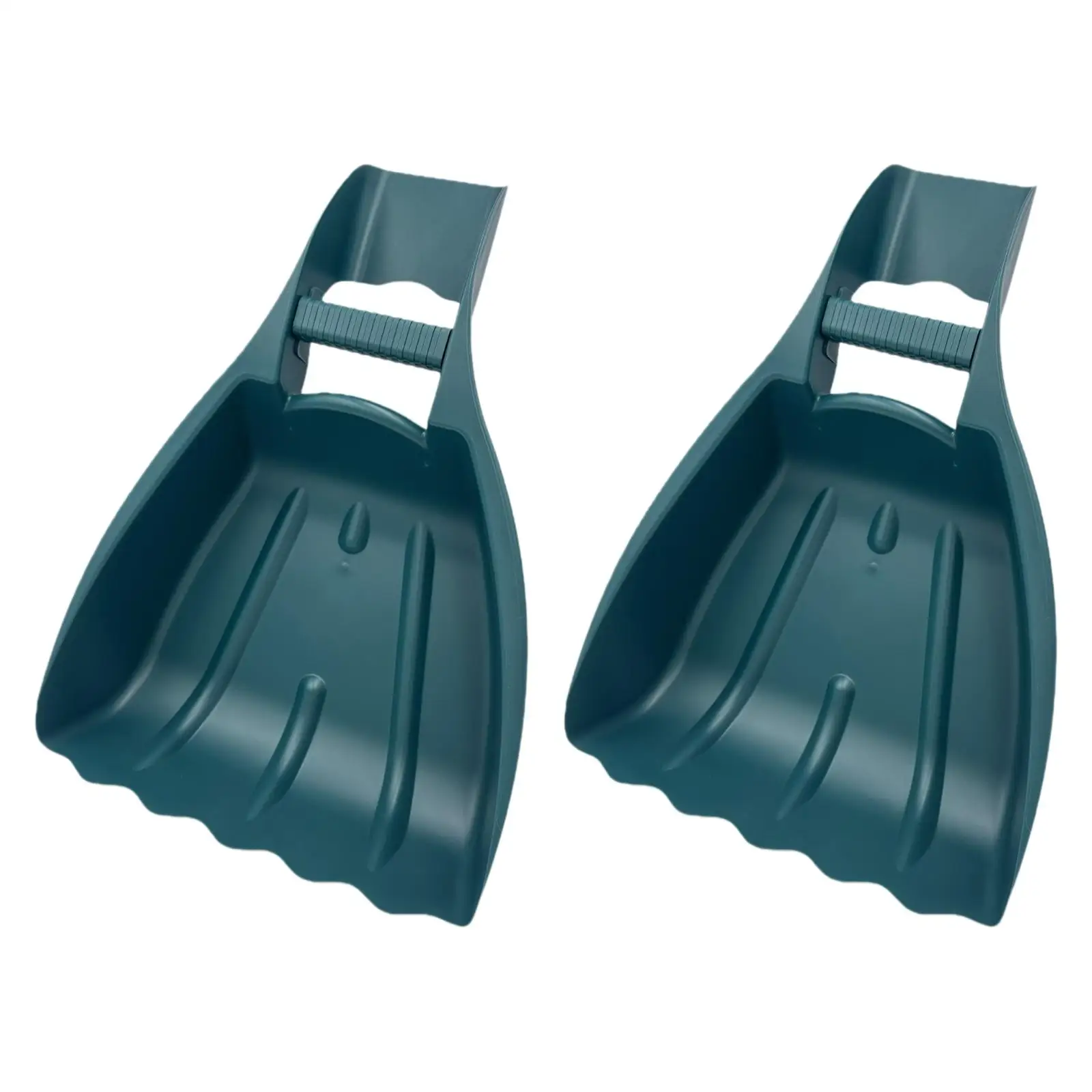 2x Hand Rakes Yard Leaf Scoops and Claws Yard Scoops Leaf Grabbers for Hands for Spreading Mulch Farming Shrub Lawn Clippings 2
