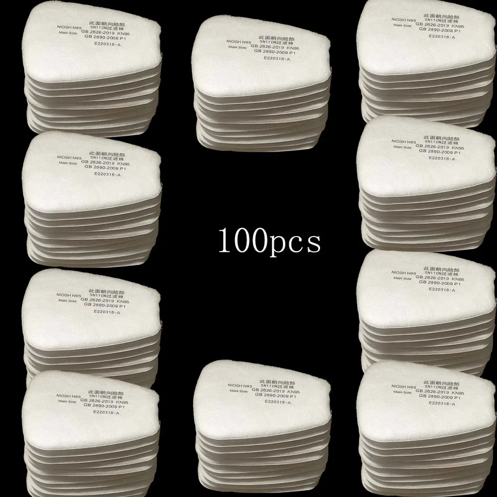 5N11 Dust Cotton Filter Paper 501 Holder For 3M 6001/6200/7502/6800 Chemical Spraying Painting Respirator Gas Mask Accessories