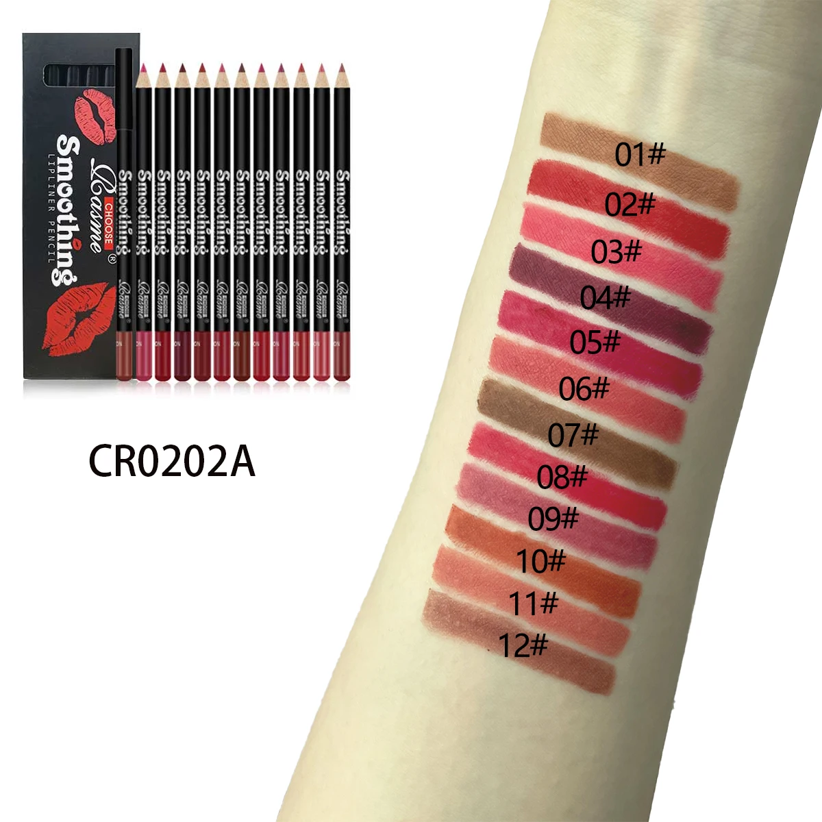 12 Farben Lip Liner Set – Wasserdicht, Lang Anhaltend, Für Präzise Lippenkonturierung