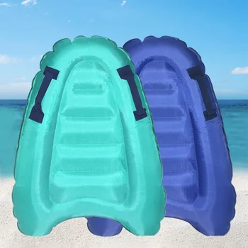 1 Pc Thick Pvc Inflatable Surfboard For Swimming, Portable Sea Surfing And Water Skiing Board, Suitable For Beach Pool Vacations 1