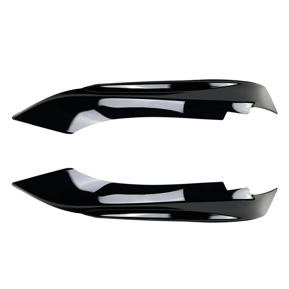 

Car Bumper Spoiler Front 1 Pair Car Styling Front Bumper Lip Glossy Black Interior Accessories Protection None